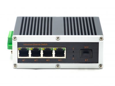 千兆1光4電工業級以太網交換機   YHGT4GP-1SFP